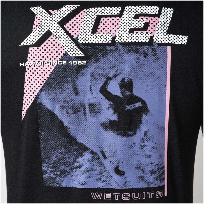 2024 Xcel Hombres Camiseta De Manga Larga Throwback MATS6TBK - Negro